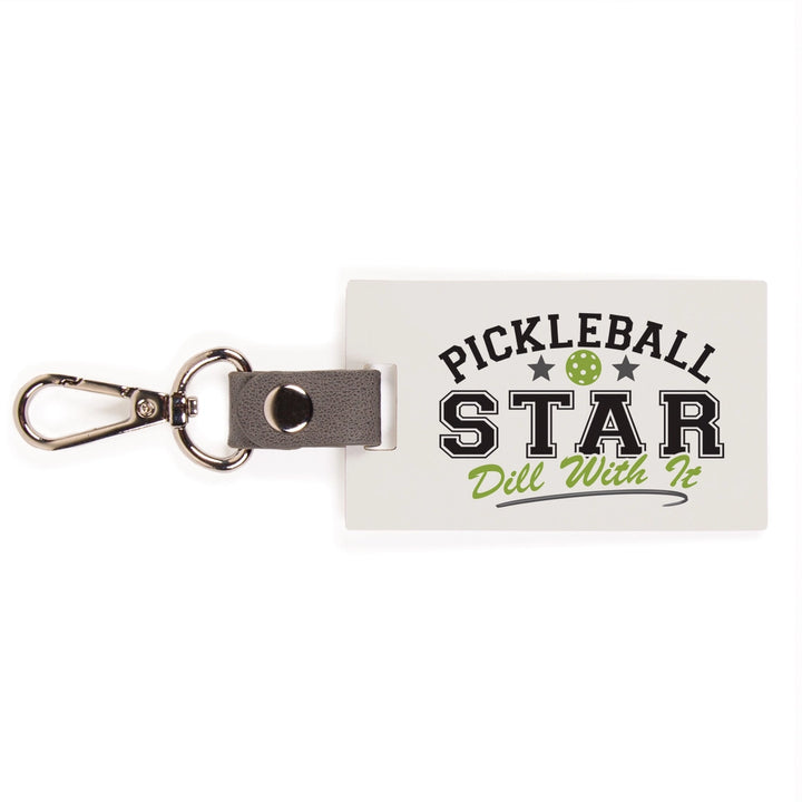 Pickleball Star Dill With It Keychain
