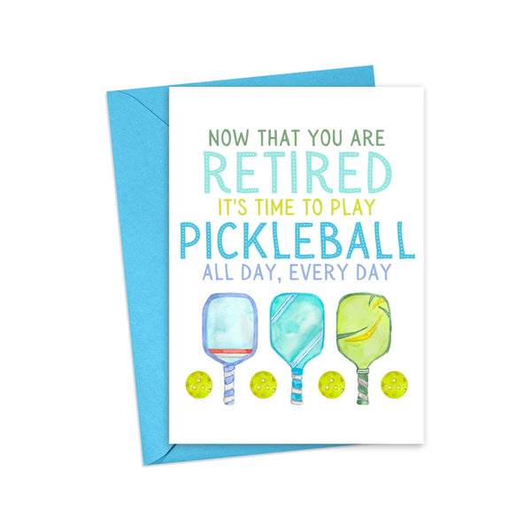 Pickleball Retirement Card