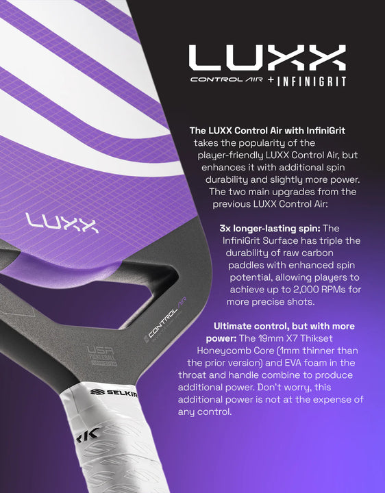 Selkirk LUXX Control Air with InfiniGrit - Invikta