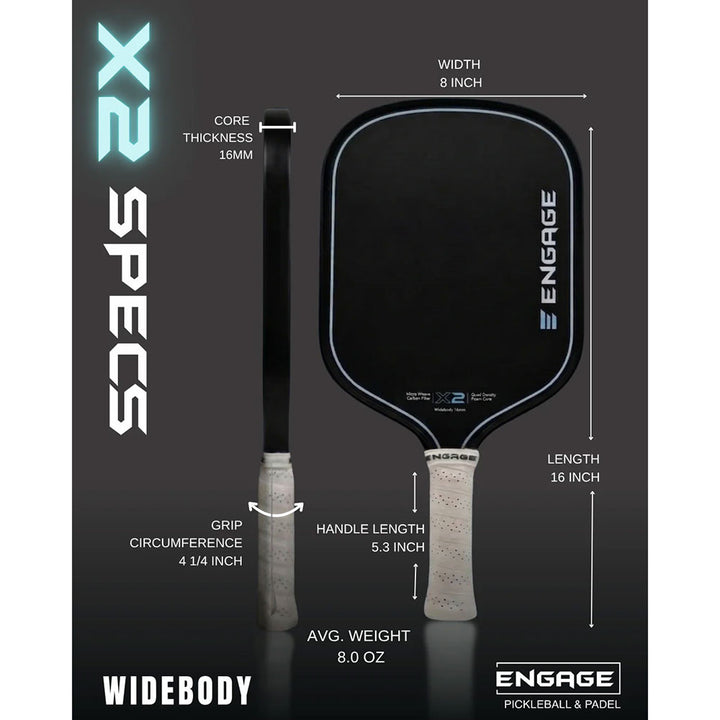 Engage X2 Widebody Pickleball Paddle