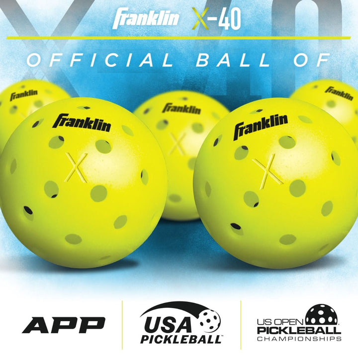 Franklin X-40 Outdoor Pickleballs - 3 pack