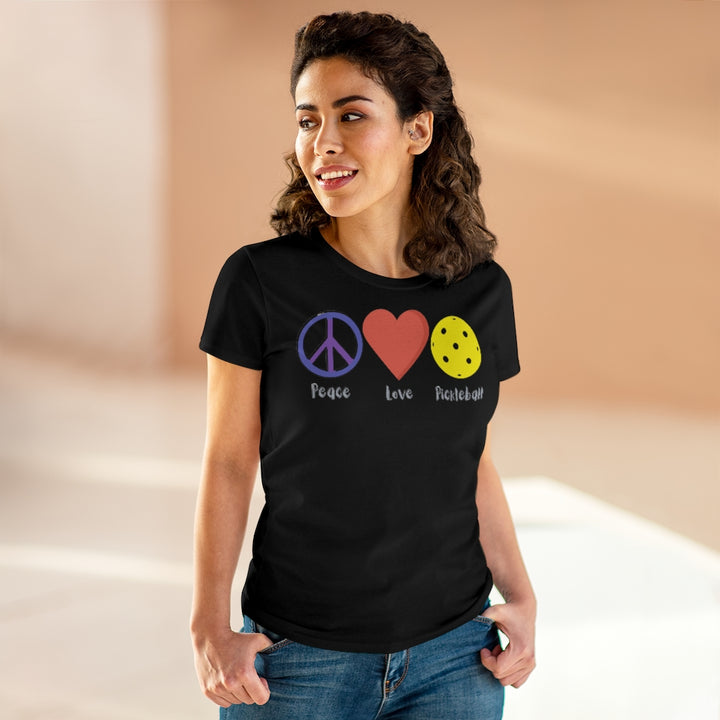 Women's T-Shirt - Peace Love Pickleball