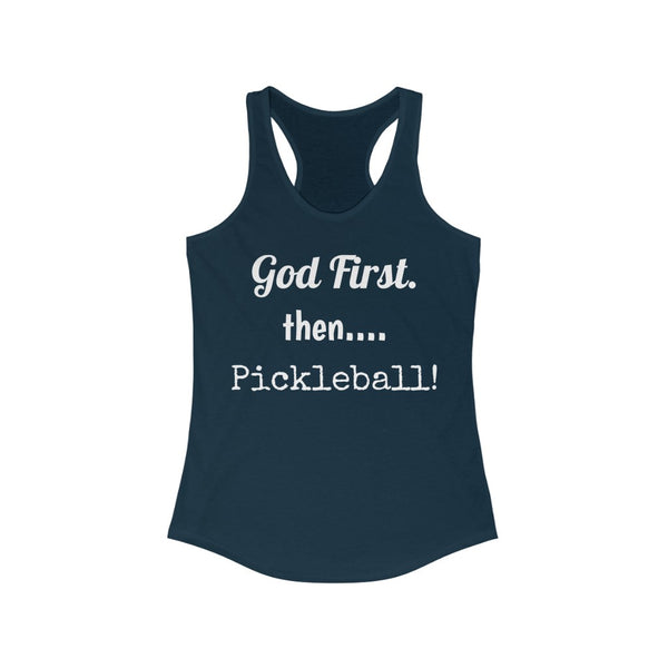 Women's Tank - God First Then Pickleball