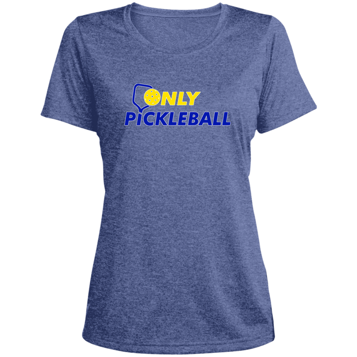 Women's Scoop Neck Dry Fit - Only Pickleball (Heather)