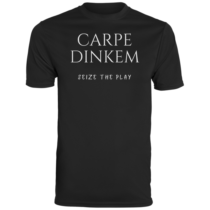 Men's Dry Fit - Carpe Dinkem (white print)