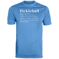 Men's Dry Fit - Pickleball Definition (white print)