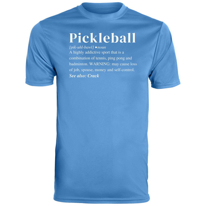 Men's Dry Fit - Pickleball Definition (white print)