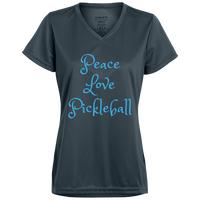 Women's V-Neck Dry Fit - Peace Love Pickleball