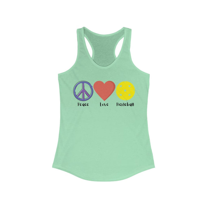 Women's Tank - Peace Love Pickleball