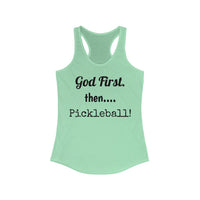 Women's Tank - God First Then Pickleball