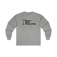 Men's Long Sleeve - Please Dink Responsibly