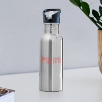 Water Bottle - Pickleball Wife - silver