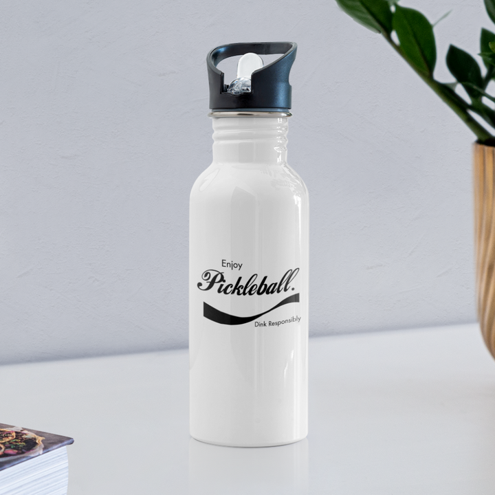 Water Bottle - Enjoy Pickleball - white