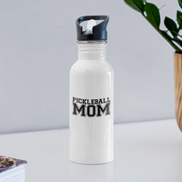 Water Bottle - Pickleball Mom - white