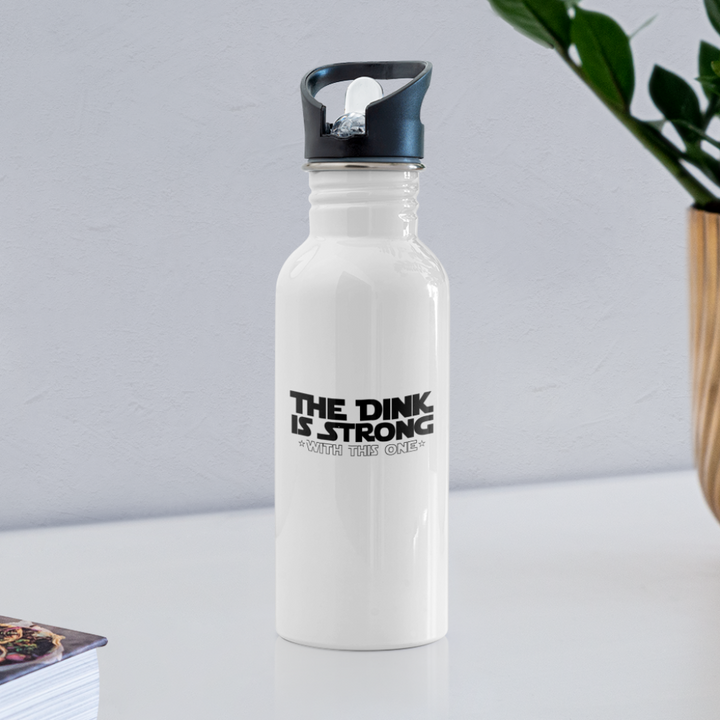 Water Bottle - The Dink Is Strong - white
