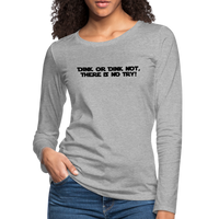 Women's Long Sleeve - Dink Or Dink Not - heather gray
