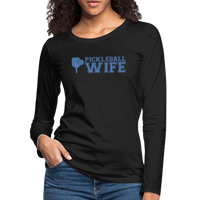 Women's Long Sleeve - Pickleball Wife - black