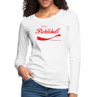 Women's Long Sleeve - Enjoy Pickleball - white