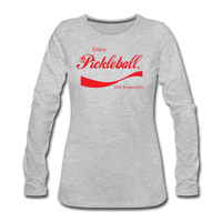 Women's Long Sleeve - Enjoy Pickleball - heather gray