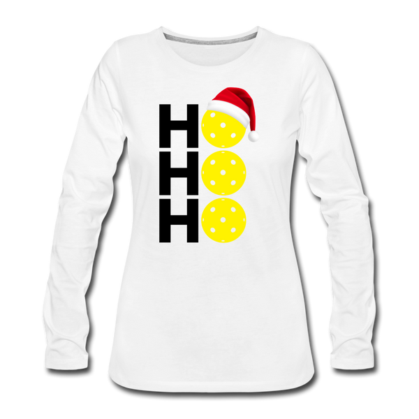 Women's Long Sleeve - Ho Ho Ho - white